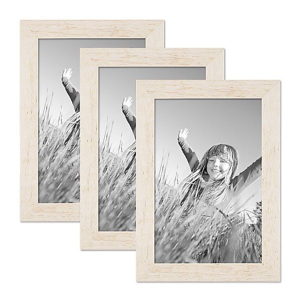 PHOTOLINI Bilderrahmen 3er Set Strandhaus Rustikal günstig online kaufen