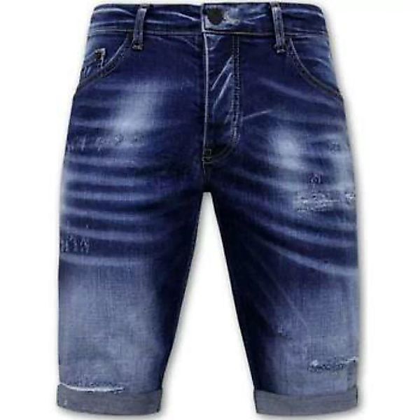 Local Fanatic  7/8 & 3/4 Hosen Blue Ripped Shorts Slim günstig online kaufen