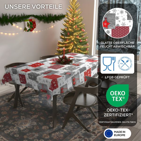 Beautex Tischdecke Wachstuchtischdecke abwischbar Tischdecke RUND günstig online kaufen
