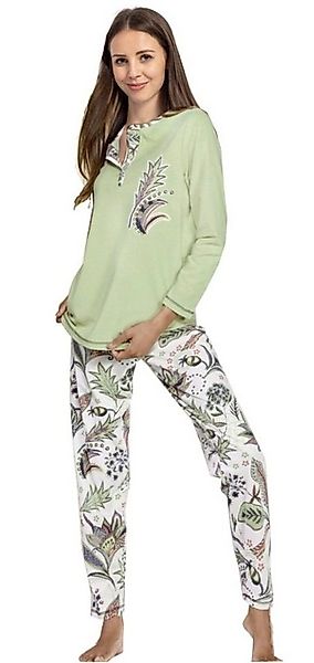 Consult-Tex Pyjama Damen Pyjama Schlafanzug DW104 (Spar Set, 1 Set) Mit Kno günstig online kaufen