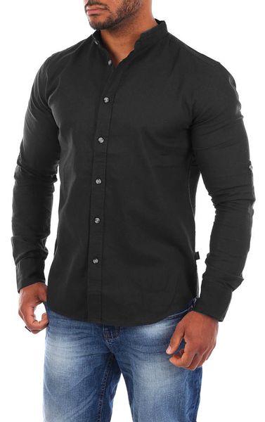 CARISMA Langarmhemd Herren Leinen Baumwoll Mix günstig online kaufen