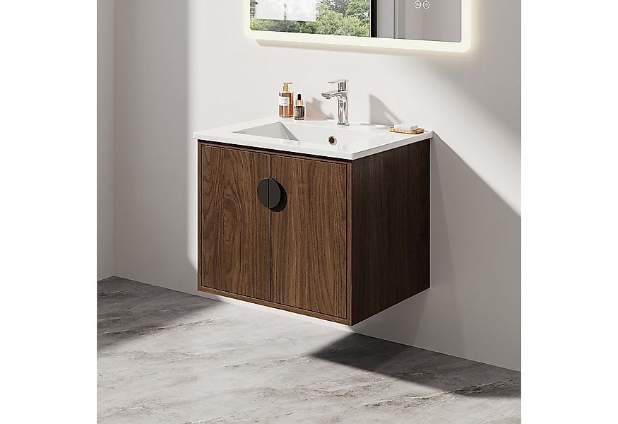 HOROW Waschbeckenunterschrank Badezimmerschrank 40 / 60cm Waschtisch mit un günstig online kaufen