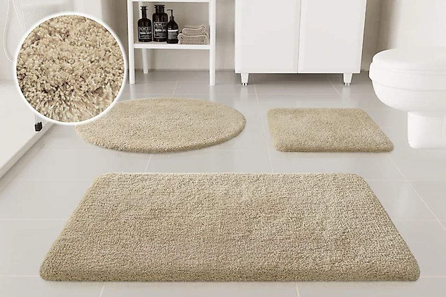 my home Badematte »Kaarin«, rutschhemmend beschichtet, schnell trocknend, B günstig online kaufen