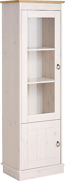 Home affaire Vitrine Indra aus massiver Kiefer, FSC®, 2trg., Höhe 145 cm, d günstig online kaufen