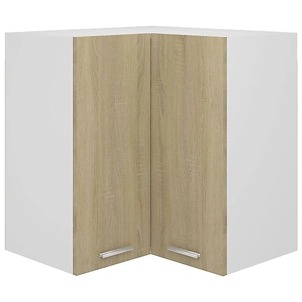 vidaXL Eckhängeschrank Lyon Sonoma-Eiche 57x57x60 cm Holzwerkstoff 806393 günstig online kaufen