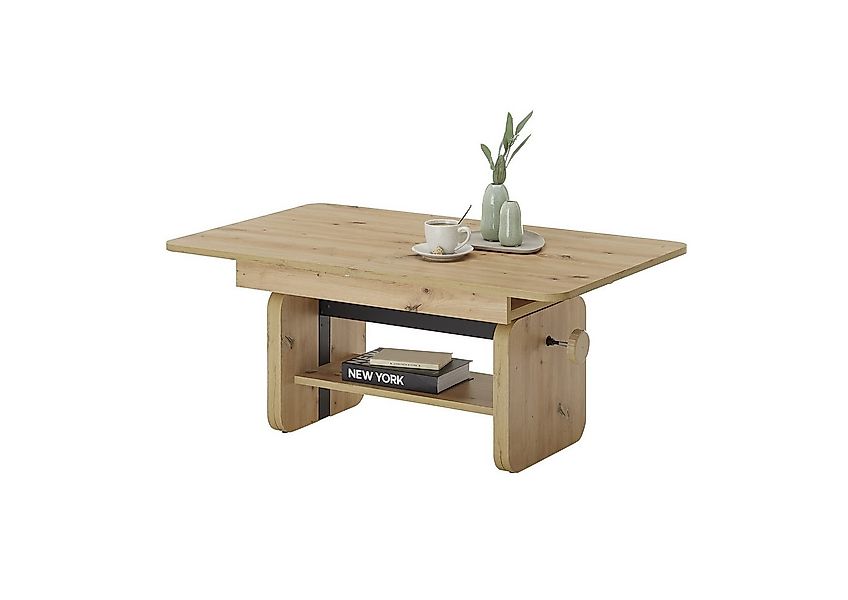PREISBRECHER Couchtisch Luzern, auszieh / höhenverstellbar, Artisan Eiche - günstig online kaufen