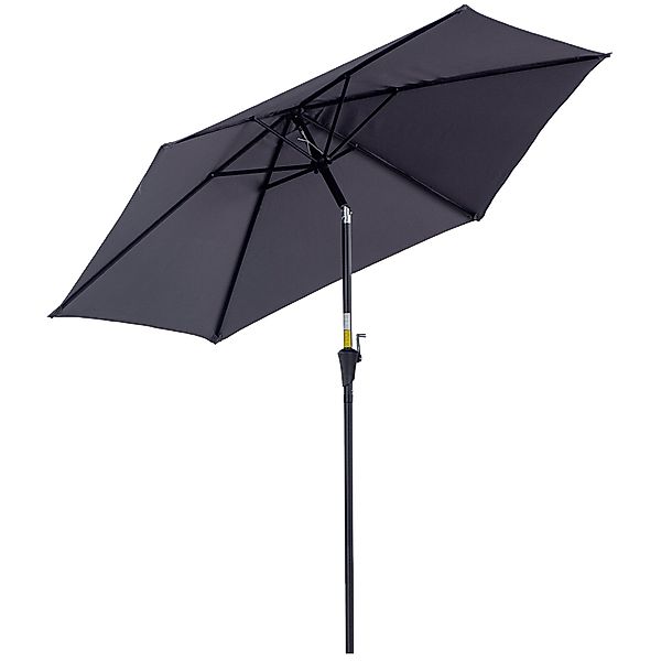 Outsunny Knickschirm Sonnenschirm Gartenschirm Marktschirm mit Handkurbel A günstig online kaufen