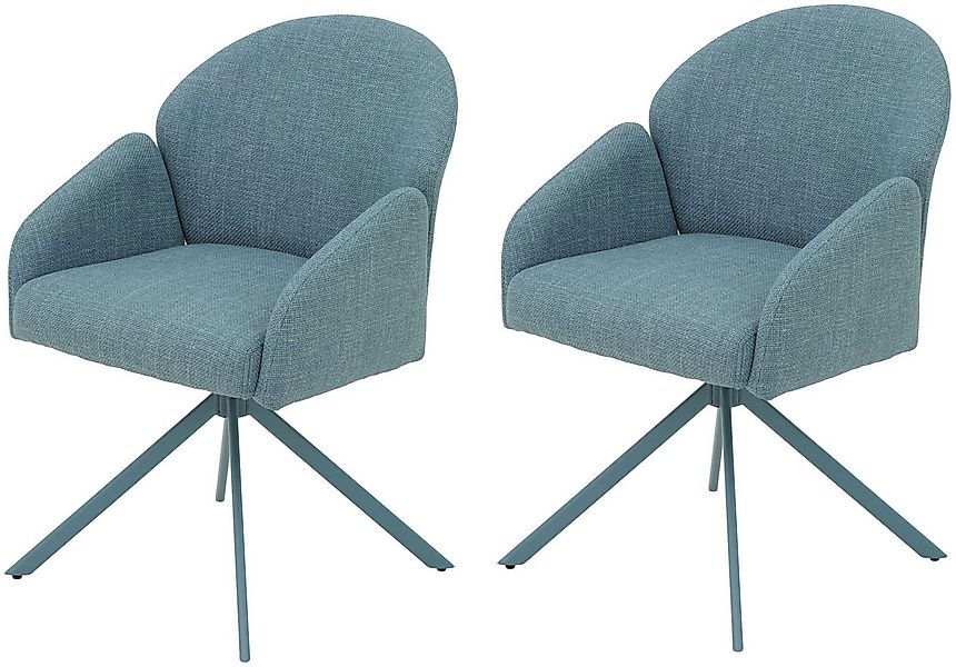HELA Armlehnstuhl HOLLY (Set, 2 St), 360° drehbar, Armlehnen, Gestell angep günstig online kaufen