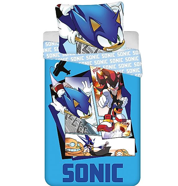 Jerry Fabrics Kinderbettwäsche Sonic, Renforcé, 2 günstig online kaufen