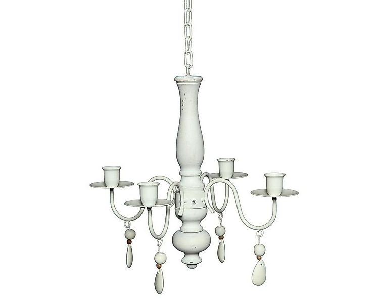 Ambiente Haus Kronleuchter nostalgisch ca. 33 x 29 cm Kerzenleuchter aus Ho günstig online kaufen