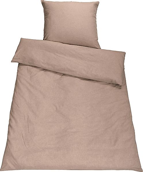 SETEX Bettwäsche "Chambray" 2 Stk. tlg. in diversen Uni-Tönen günstig online kaufen