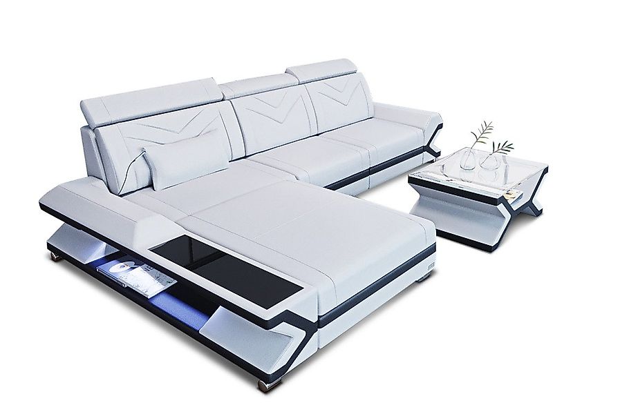 Sofa Dreams Ecksofa Ledercouch Ledersofa Napoli günstig online kaufen