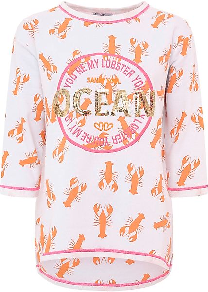 Zwillingsherz Longsleeve "Shirt "Ocean Sandy Soul"" 3/4-Arm, Pailletten, Ko günstig online kaufen