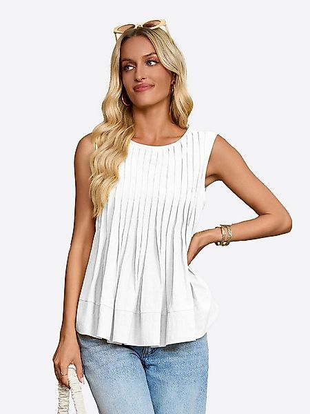 Imily Bela Shirtweste Damen Plissee Weste aus Baumwolle (Packung, 1-tlg., 1 günstig online kaufen