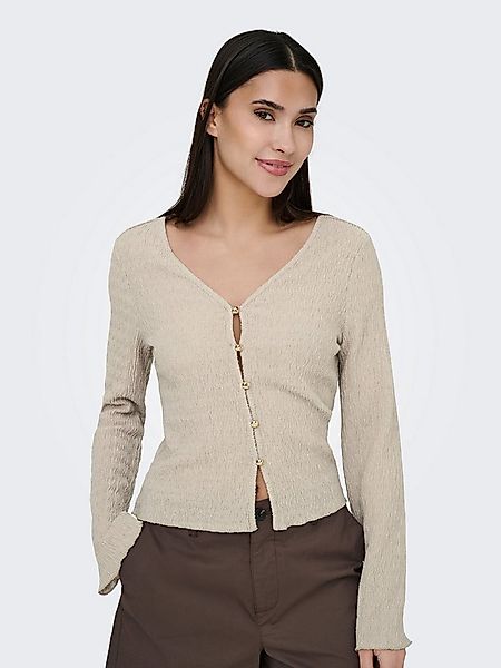 ONLY Strickjacke ONLILSE L/S CARIDGAN STRUC JRS Kunstfaser, V-Ausschnitt günstig online kaufen