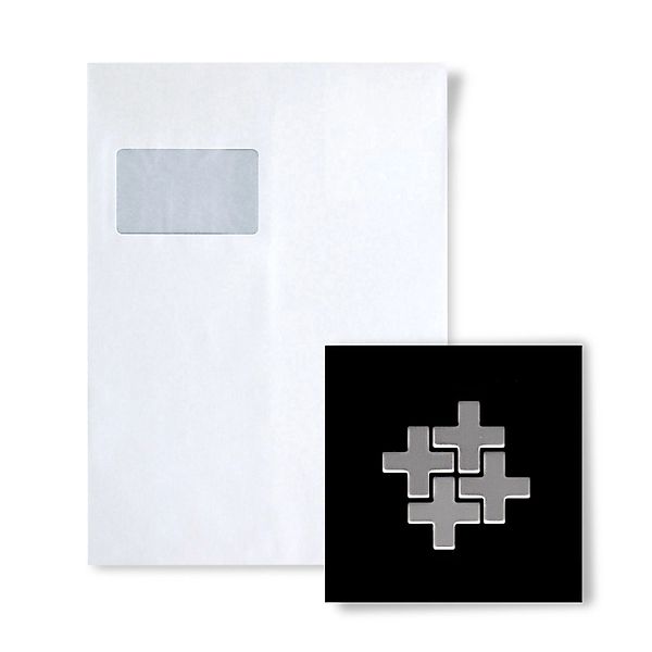 ALLOY Mosaik MUSTER S-Swiss Cross-S-S-MA Swiss Cross Edelstahl Matt günstig online kaufen