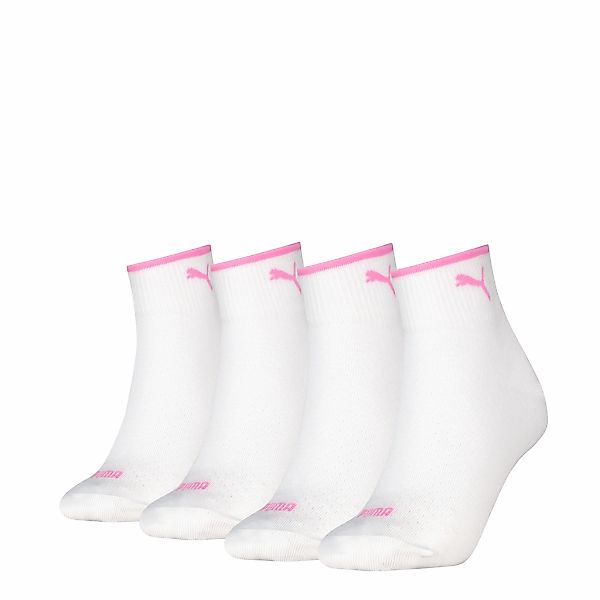 PUMA Kurzsocken "PUMA WOMEN QUARTER 4P ECOM" 4 Paar, mit atmungsaktivem Mat günstig online kaufen