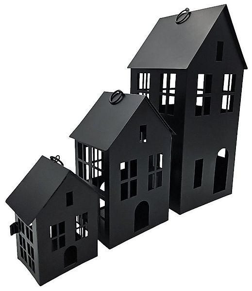 Meinposten Windlicht 3 Laternenhäuser Windlicht Laternen Häuser Laterne sch günstig online kaufen