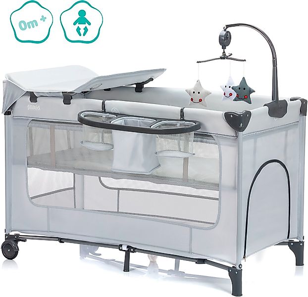 Fillikid Baby-Reisebett »Capri«, mit 2 Rollen; Inkl. Transporttasche günstig online kaufen