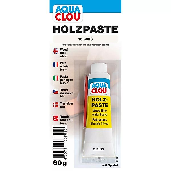 Clou Holzpaste wasserverdünnbar Weiß 60 g günstig online kaufen