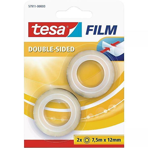 Tesa Film doppelseitig 2 x 7,5 m x 12 mm günstig online kaufen
