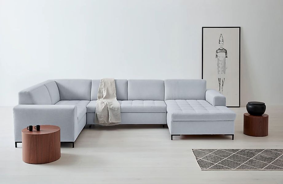 OTTO products Wohnlandschaft "Grazzo, aktuelle Steppung im Sitz, viel Platz günstig online kaufen