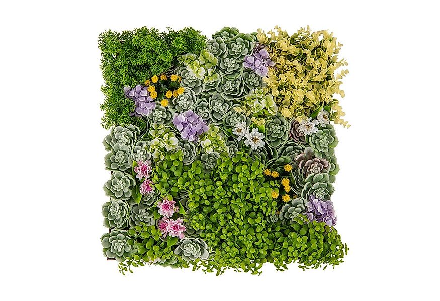 Kunstpflanze, COSTWAY, 2er Pflanzenwand mit 10 vielfältigen Kunstpflanzen 5 günstig online kaufen