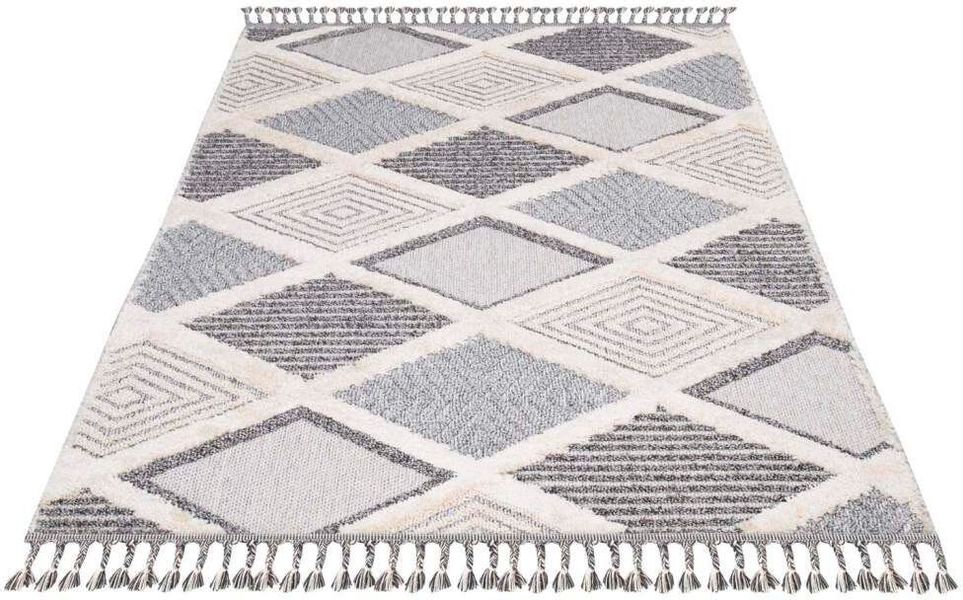 Carpet City Hochflor-Teppich »Valencia 731« rechteckig 20 mm Höhe Läufer, B günstig online kaufen