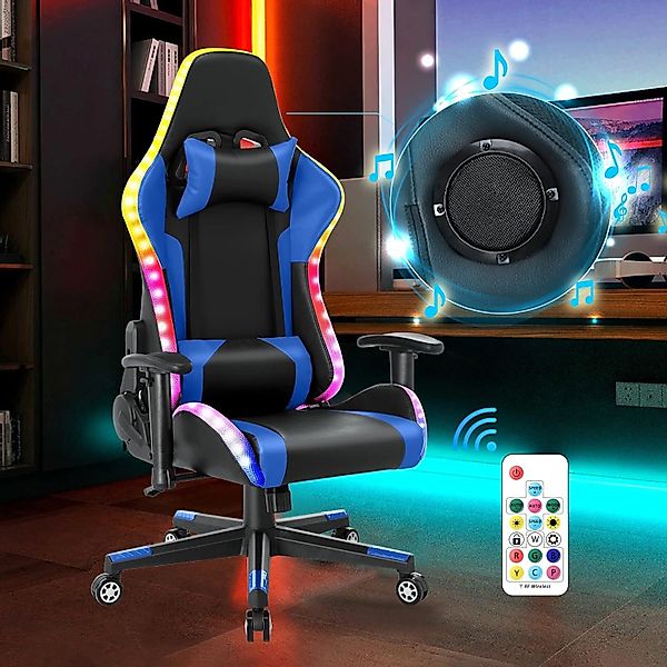 HomeMiYN Gaming Chair Gaming Stuhl Lautsprechern günstig online kaufen