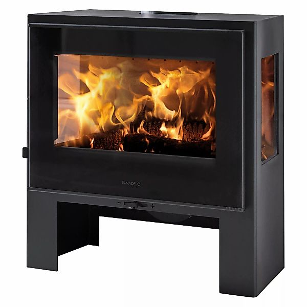 Panadero Toscane 3V Kaminofen Toscane 3V Stahl Schwarz Metallic 5,9 kW günstig online kaufen