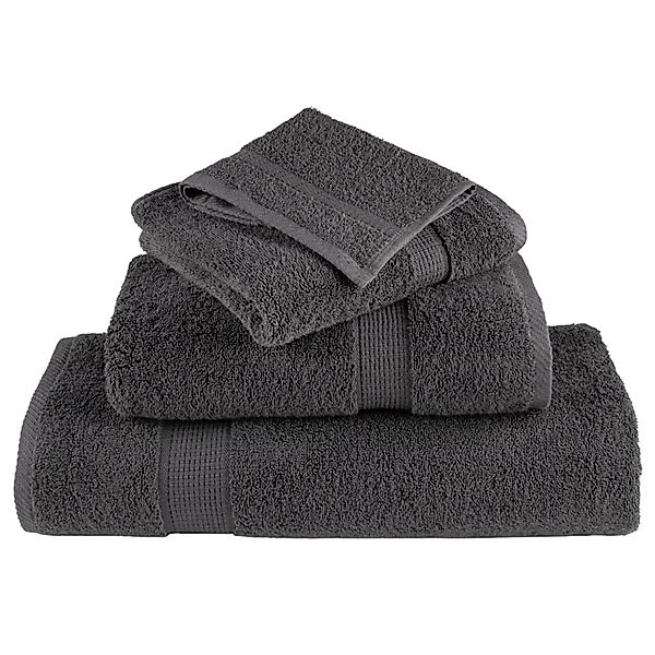 vidaXL Premium-Handtücher SOLUND 2 Stk Anthrazit 50x100 cm 600 g/m² 137156 günstig online kaufen