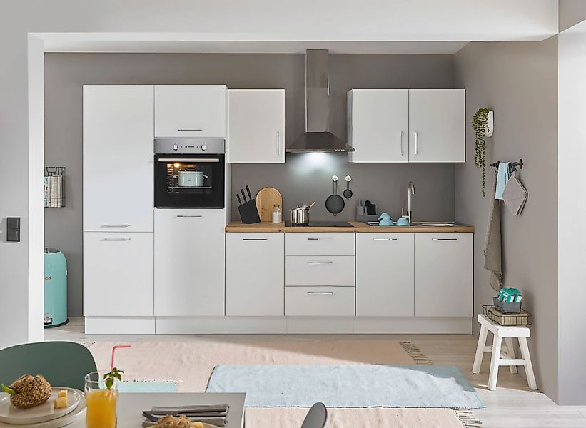 BASIC by Balculina Küchenzeile "Turin" Breite 330 cm, wahlweise mit E-Gerät günstig online kaufen