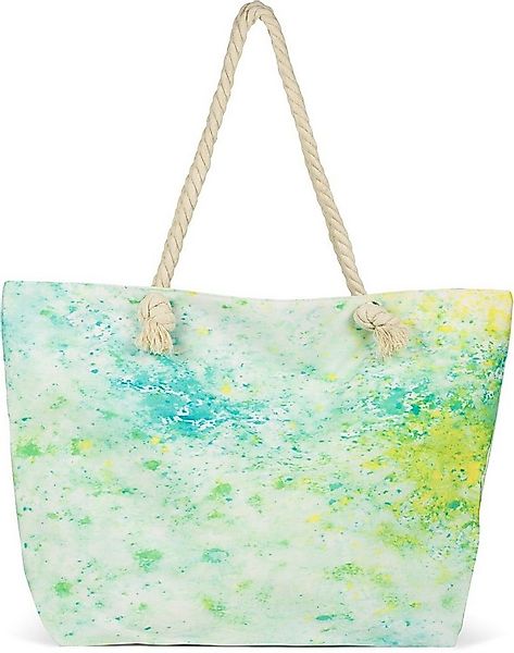 styleBREAKER Strandtasche Strandtasche Pouring Flecken Muster (1-tlg) günstig online kaufen