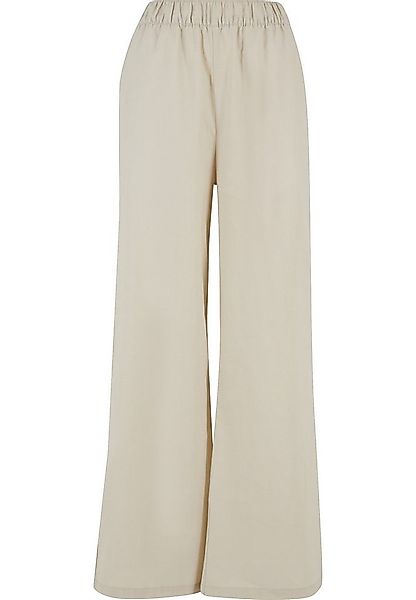 URBAN CLASSICS Stoffhose Urban Classics Damen Ladies Linen Mixed Wide Pants günstig online kaufen