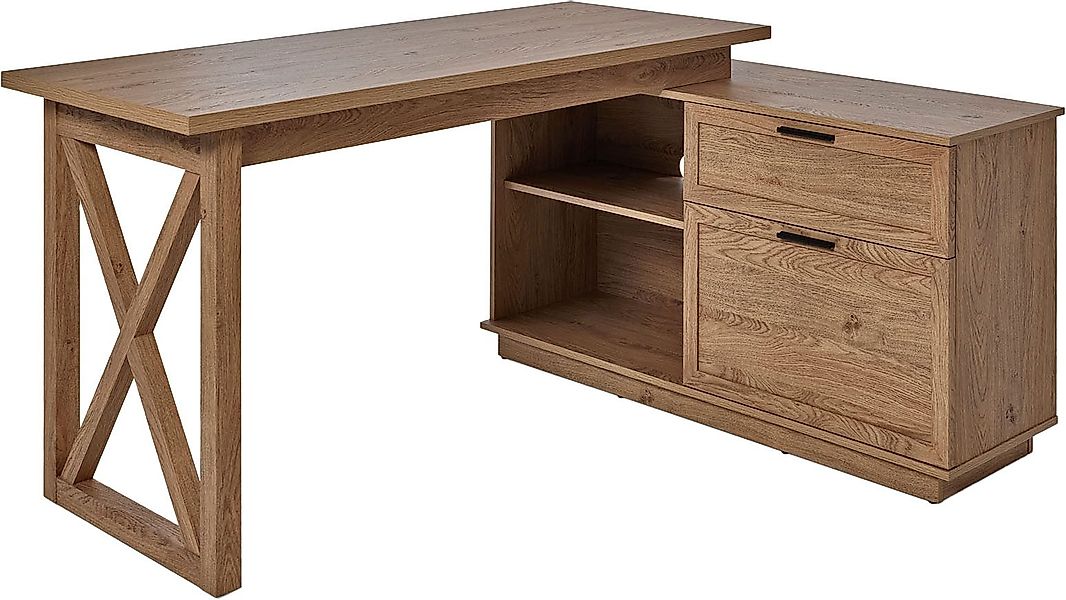 Jahnke Eckschreibtisch CHALET D 155 E günstig online kaufen