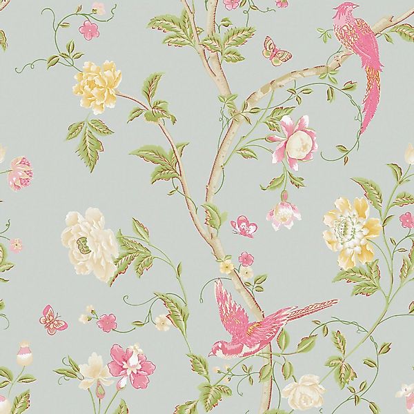 LAURA ASHLEY Vliestapete Summer Palace, gemustert, günstig online kaufen
