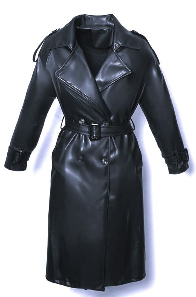 Be Noble Lederimitatmantel Mailand Langer Trenchcoat günstig online kaufen