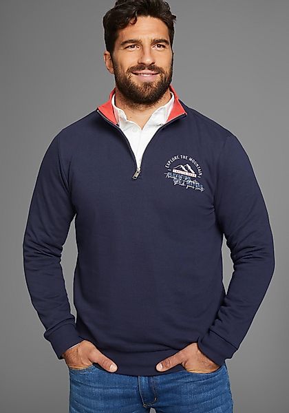 Man's World Sweatshirt mit Kontrastkragen - günstig online kaufen