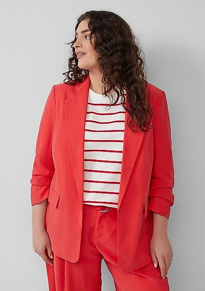 s.Oliver Jackenblazer Indoor-Jacke Langer Blazer aus Viskosemix mit Raff-De günstig online kaufen