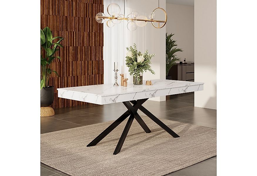 BlingBin Esstisch Ausziehbarer Esstisch, Küchentisch Geeignet für 6-8 Perso günstig online kaufen