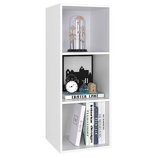 Homfa Bücherregal, Standregal mit 3 Fächern, Würfelregal, Regal eiche, 30x3 günstig online kaufen