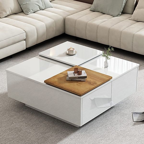 REDOM Couchtisch Modernes Schiebetischdesign, langlebige Spanplatte günstig online kaufen