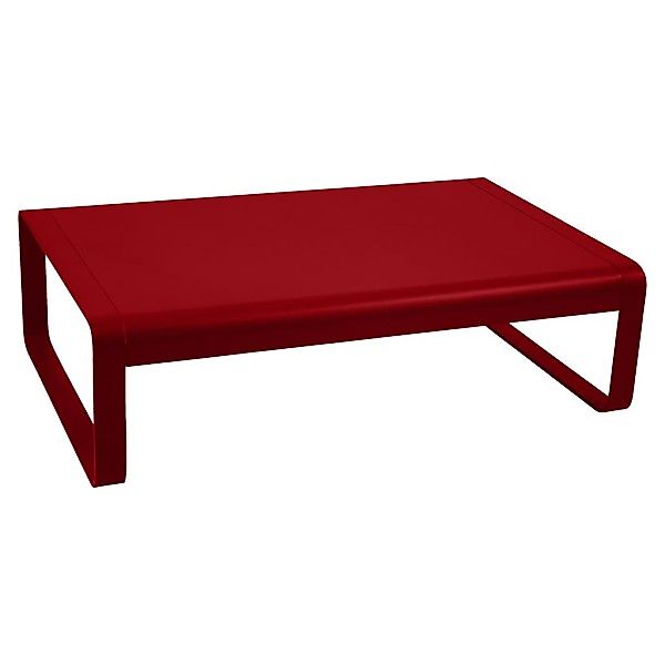 Bellevie niedriger Lounge-Tisch 103 x 75cm Mohnrot günstig online kaufen