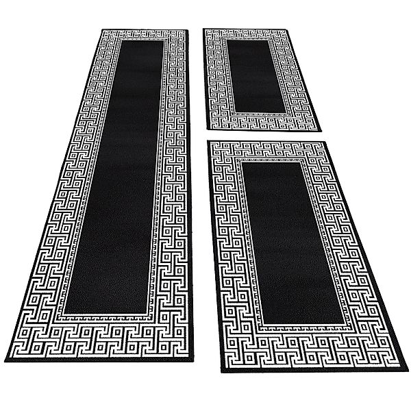 Carpettex Kurzflor-Bettumrandung Mäander-Design, Höhe 12 mm, günstig online kaufen