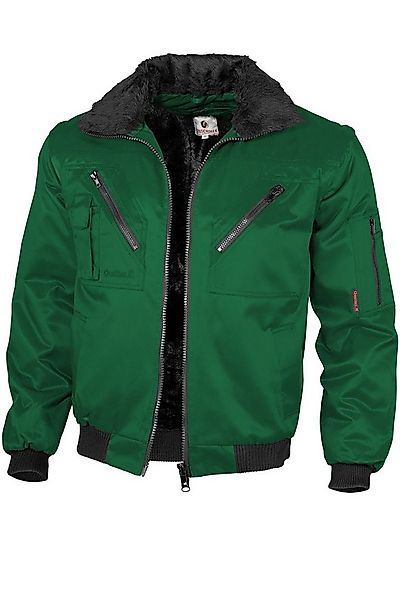 Qualitex Workwear Pilotenjacke klassische 4-in-1 Arbeitsjacke aus Mischgewe günstig online kaufen