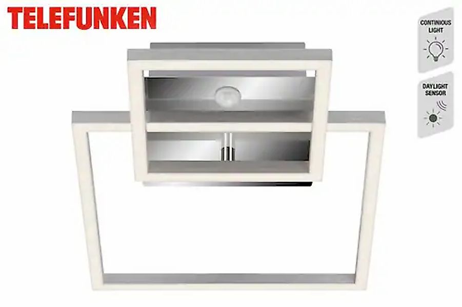Telefunken LED Deckenleuchte »FRAME«, LED fest verbaut, 20 Watt, 3000 K, 15 günstig online kaufen