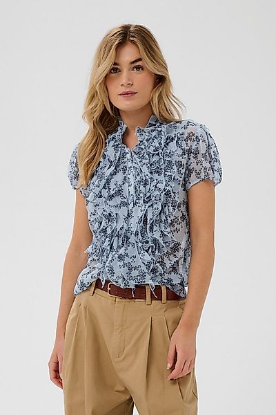 Saint Tropez Rüschenbluse LiljaSZ Crinkle SS Shirt Kunstfaser, Regular fit günstig online kaufen
