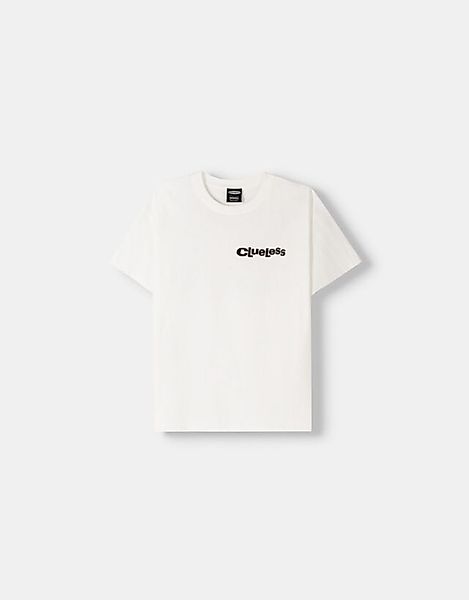Bershka T-Shirt Clueless Bskteen Xs Grbrochenes Weiss günstig online kaufen