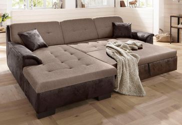 Home affaire Ecksofa "Bergen" wahlweise mit Bettfunktion L-Form günstig online kaufen