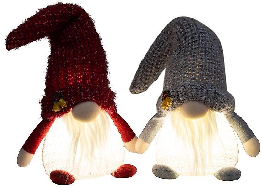 Christmas Paradise Weihnachtsfigur sitzender Wichtel 25cm (39cm) mit Beleuc günstig online kaufen